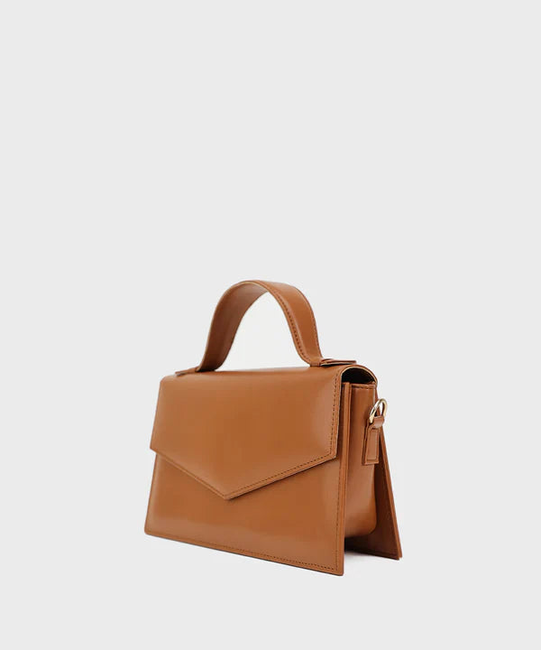 Tan Top Handle Bag