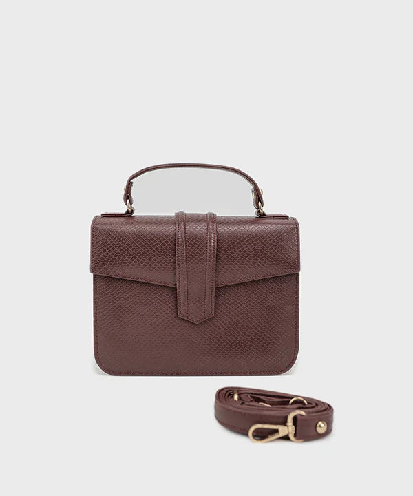 Maroon Top Handle Bag