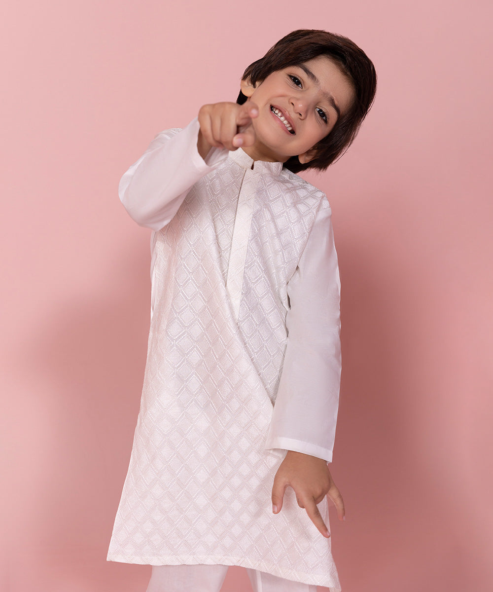 Embroidered Fine Cotton Suit