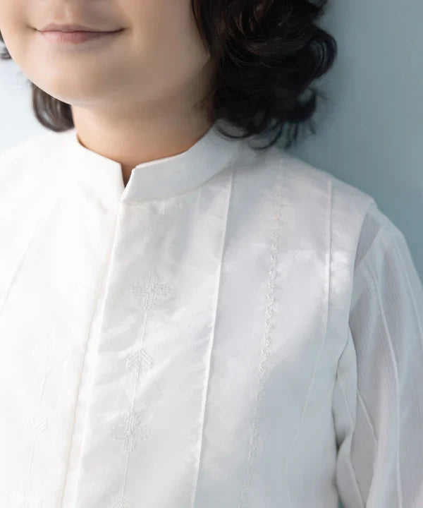 Embroidered Cambric Waistcoat