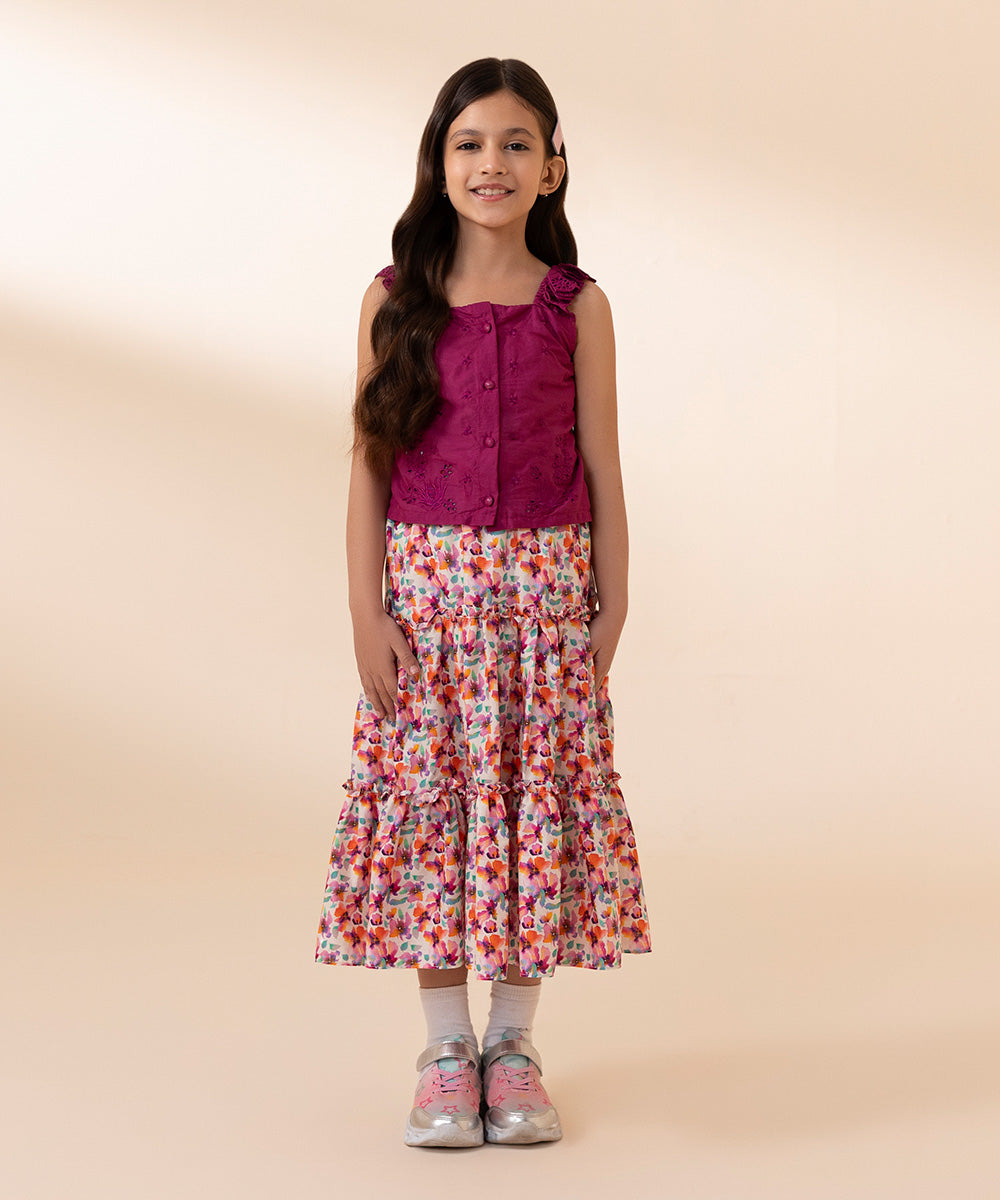 2 Piece - Embroidered Lawn Set