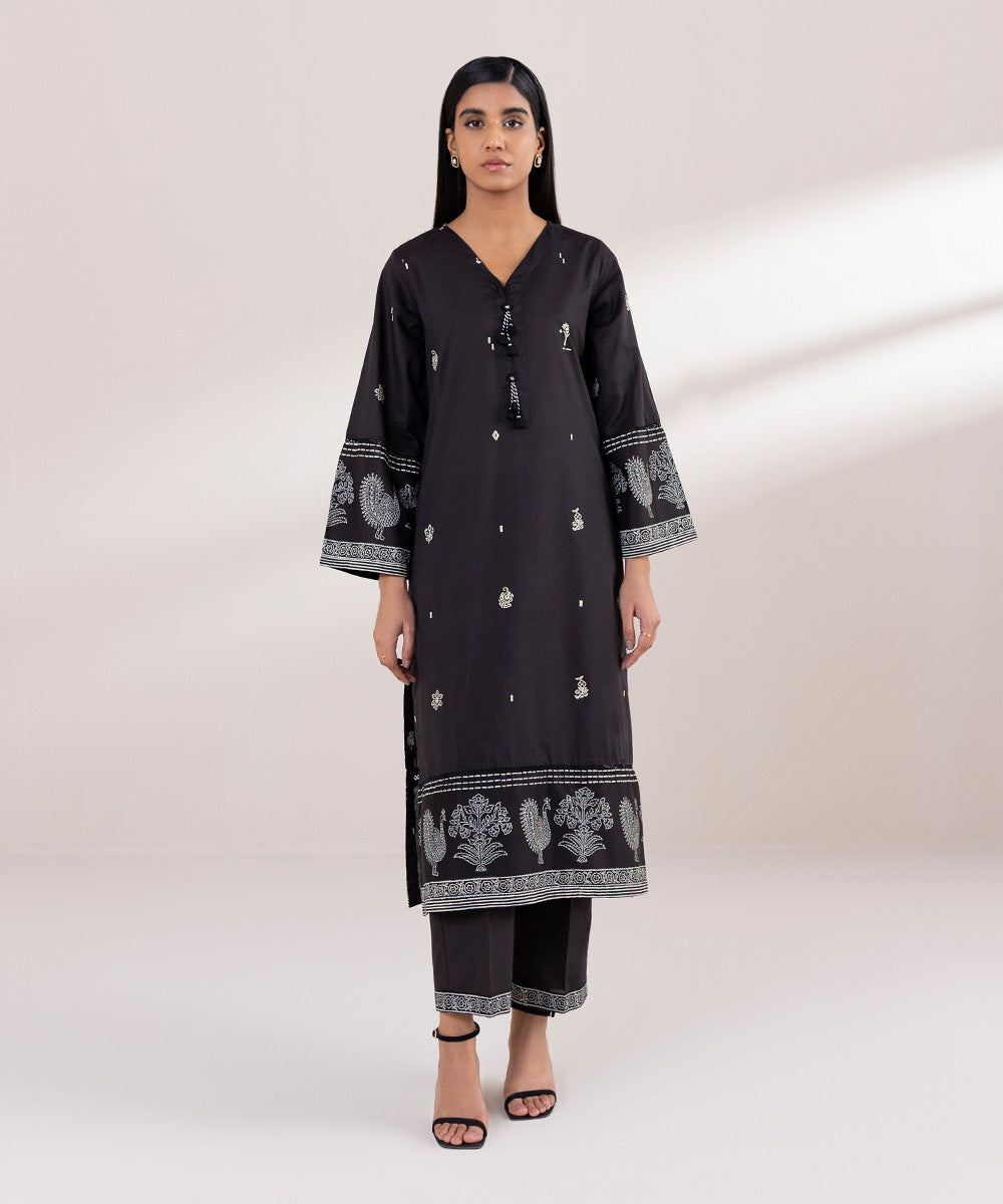 Block Printed Lawn Shirt