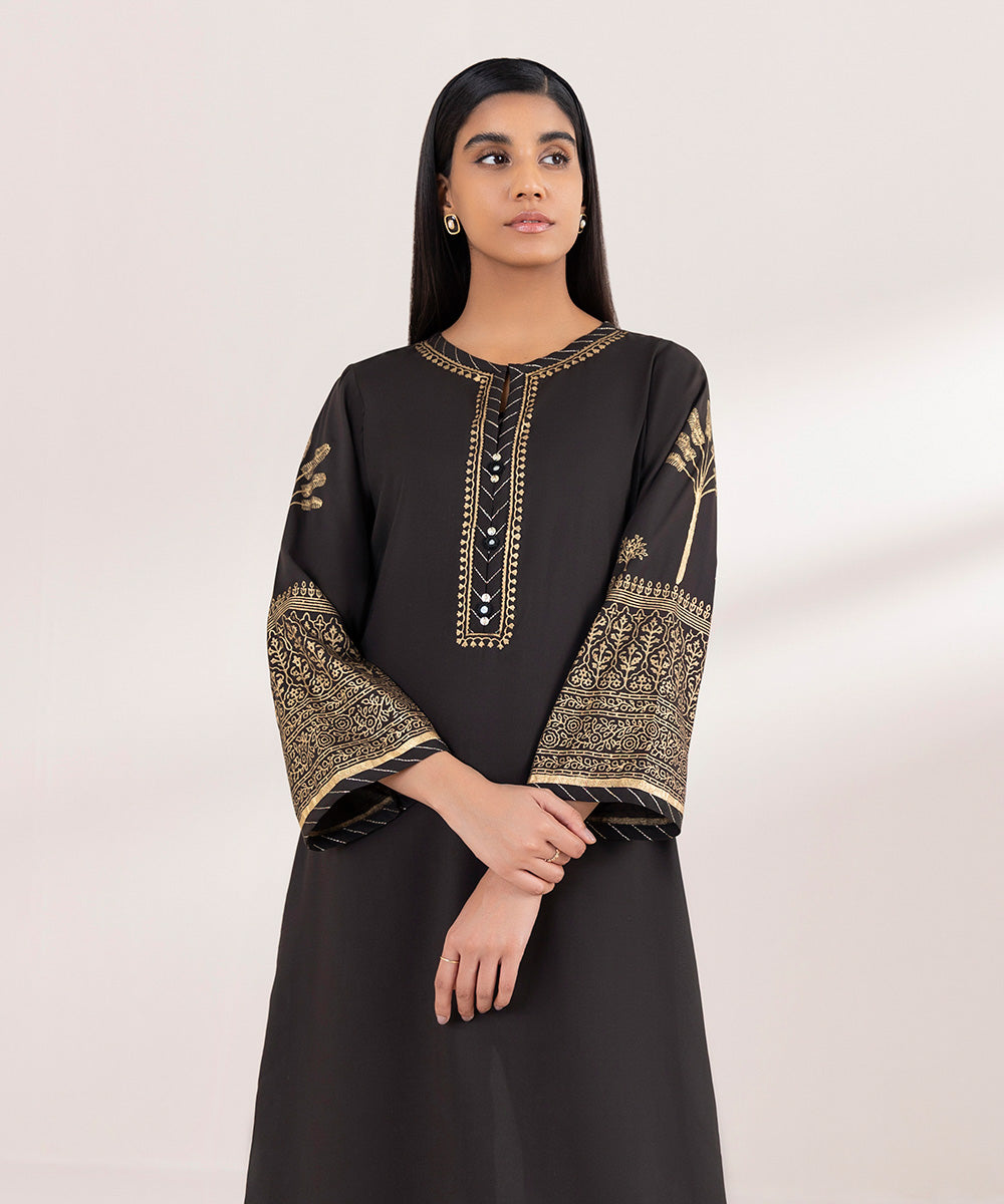 Block Printed Arabic Lawn Shirt