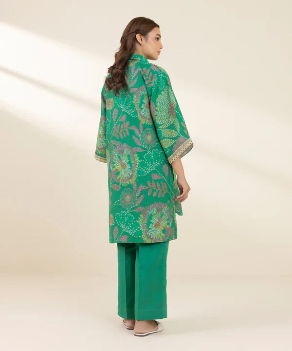 Printed Khaddar Shirt