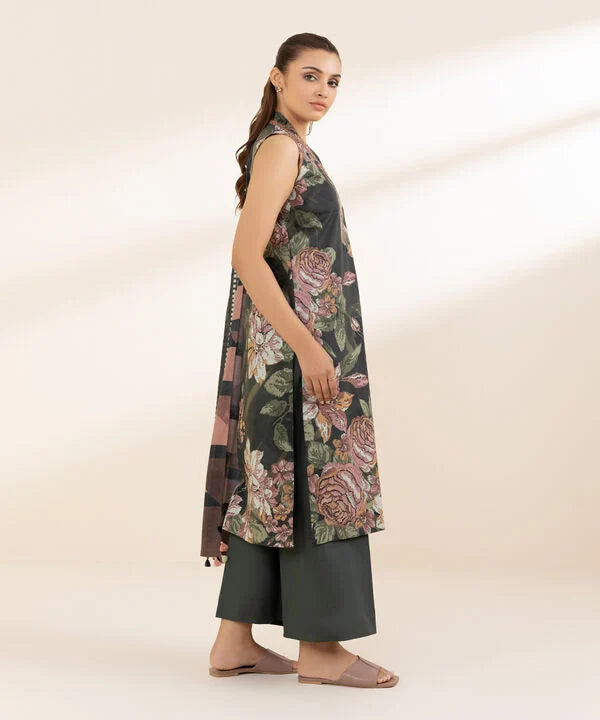 3 Piece - Printed Lawn Suit