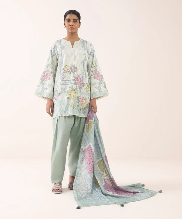 3 Piece - Printed Lawn Suit