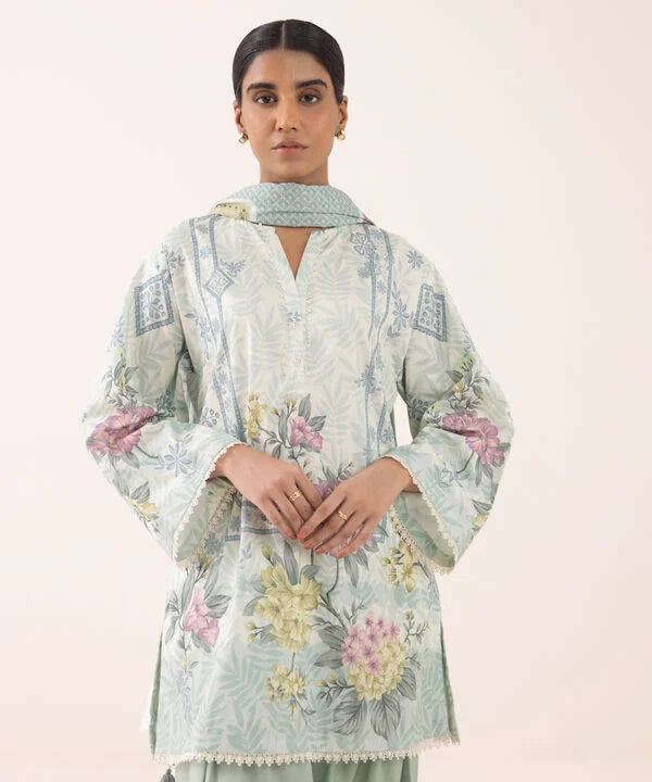 3 Piece - Printed Lawn Suit