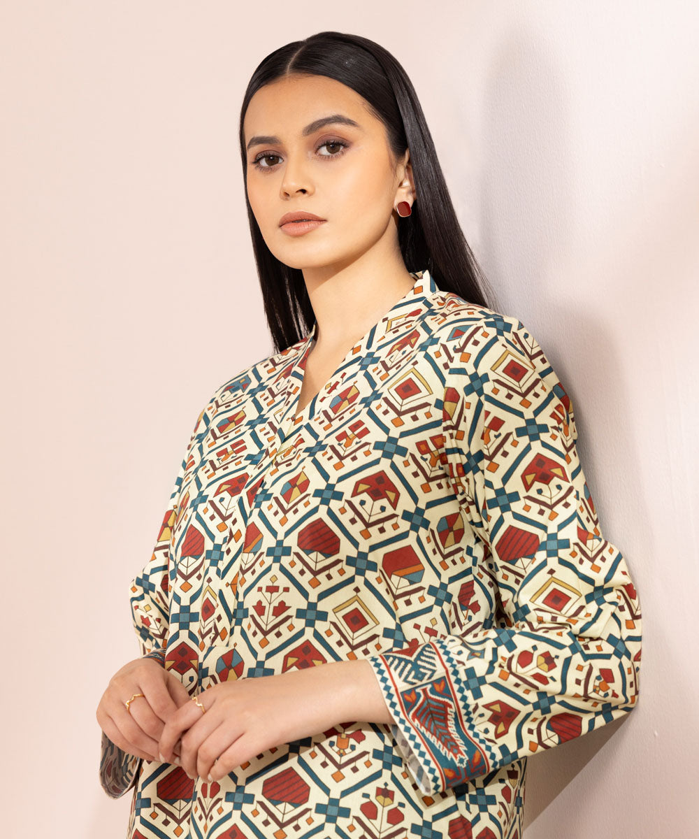 Printed Lawn Shirt