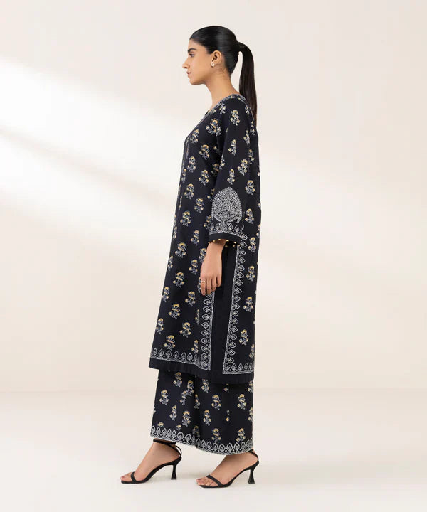 Block Printed Khaddar Shirt