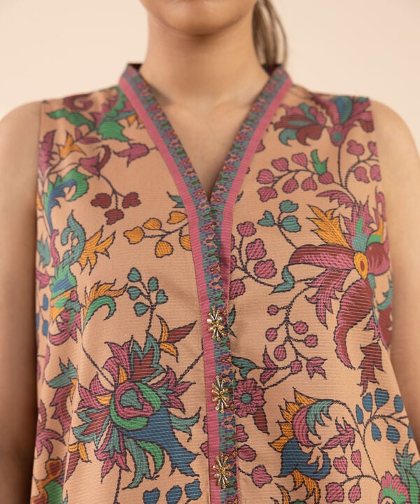 3 Piece - Printed Zari Lawn Suit