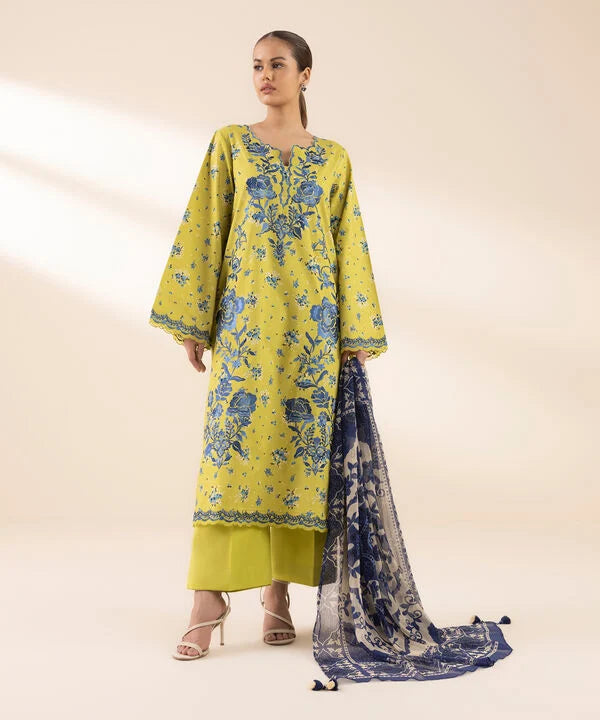 3 Piece - Embroidered Lawn Suit