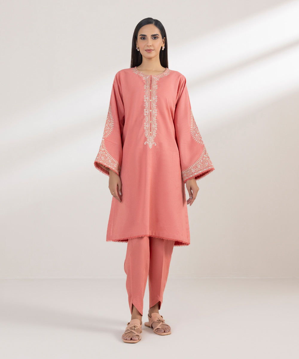 Embroidered Cotton Linen Shirt