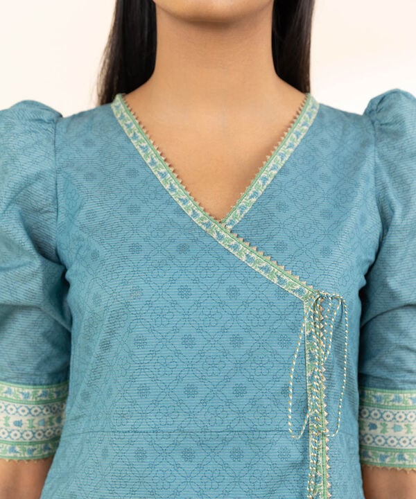 2 Piece - Printed Zari Lawn Suit