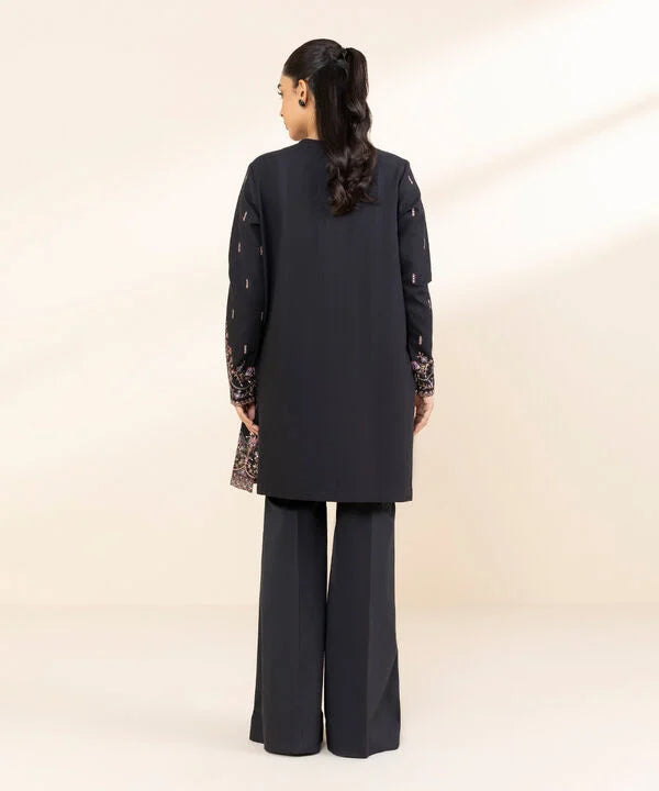 2 Piece - Embroidered Dobby Suit