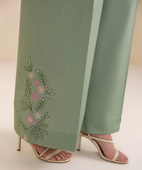 2 Piece - Embroidered Dobby Suit