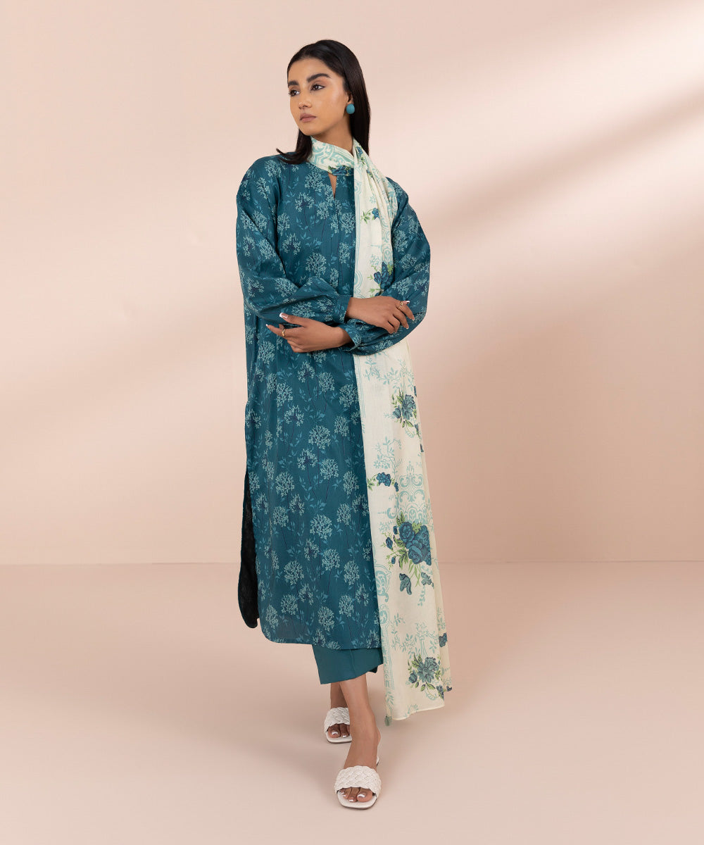 3 Piece - Printed Lawn Suit