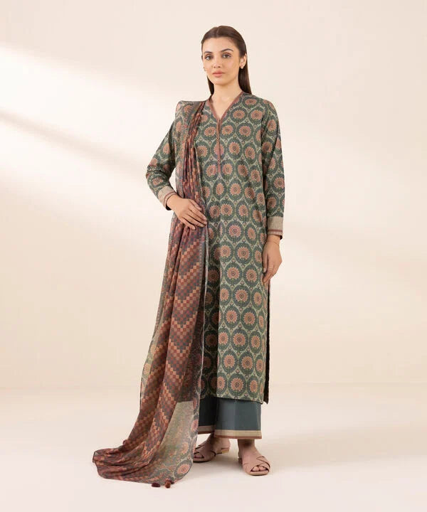 3 Piece - Printed Lawn Suit