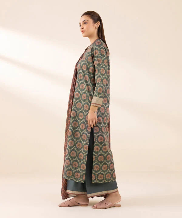 3 Piece - Printed Lawn Suit