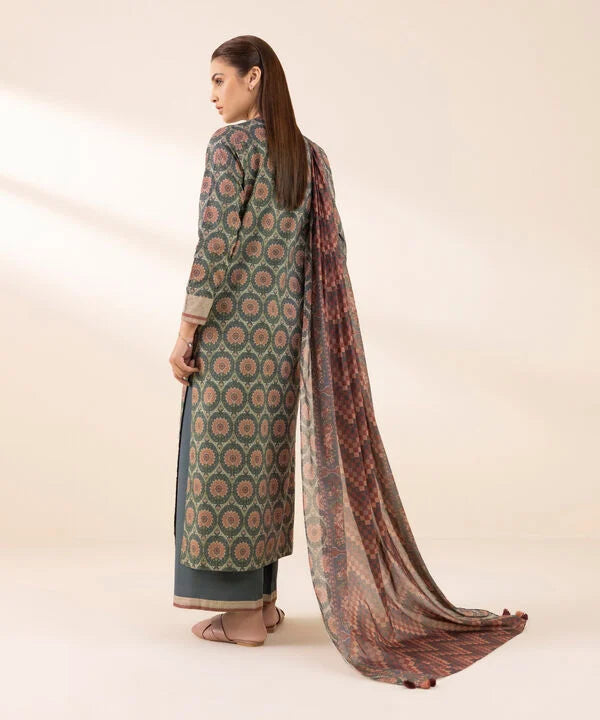 3 Piece - Printed Lawn Suit