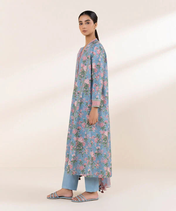3 Piece - Printed Lawn Suit