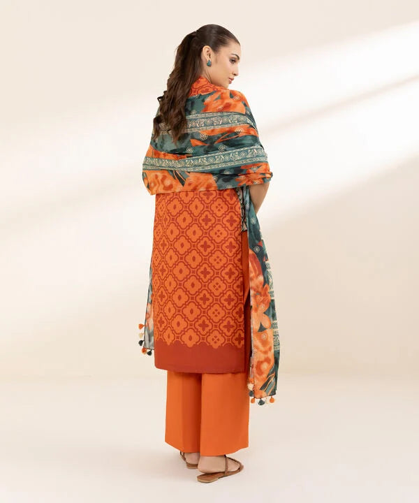 3 Piece - Printed Lawn Suit