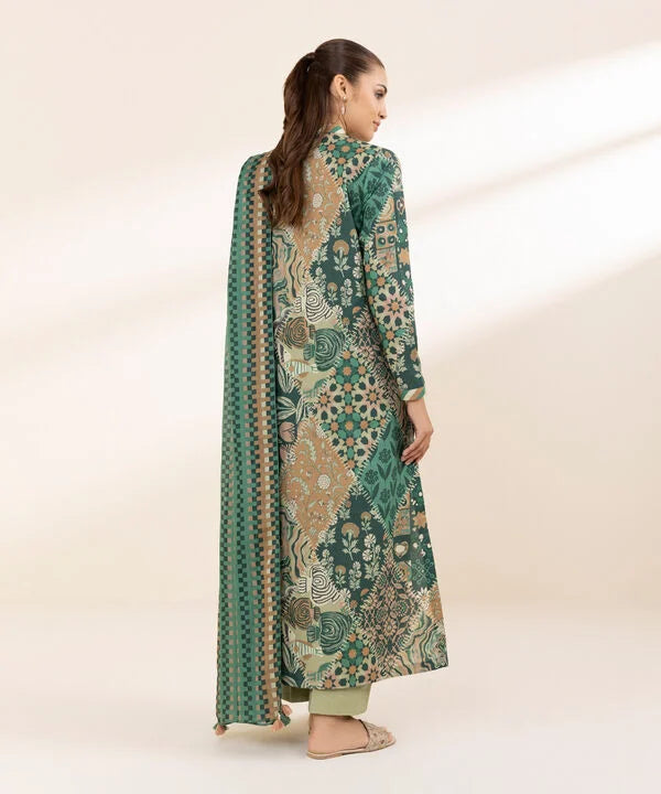 3 Piece - Printed Lawn Suit