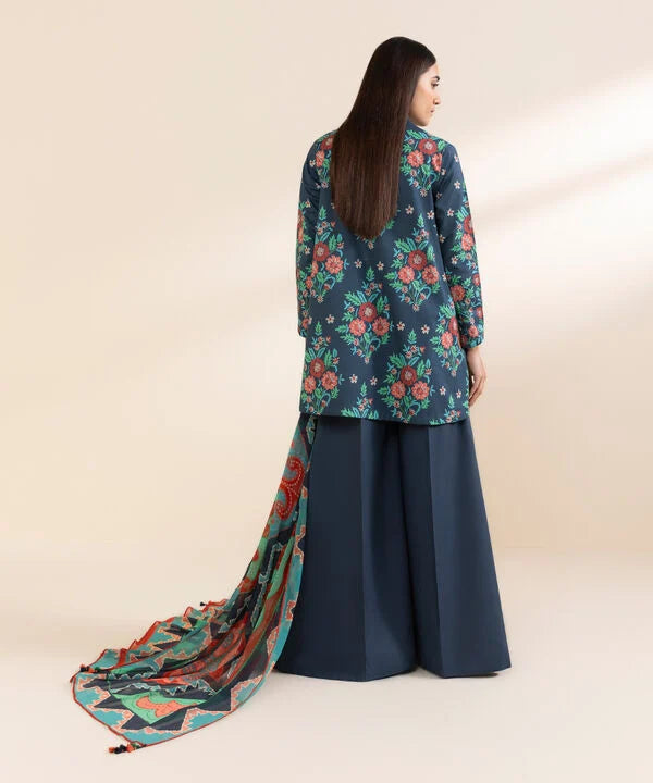 3 Piece - Printed Lawn Suit