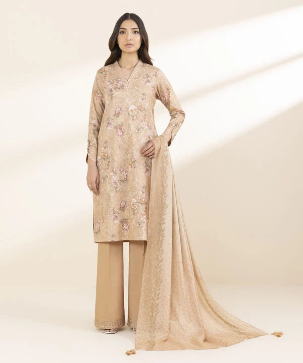 3 Piece - Printed Lawn Suit