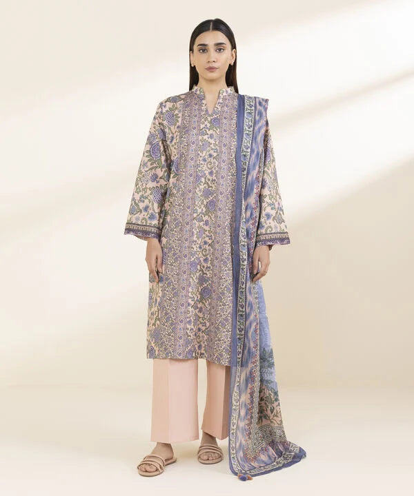 3 Piece - Printed Lawn Suit