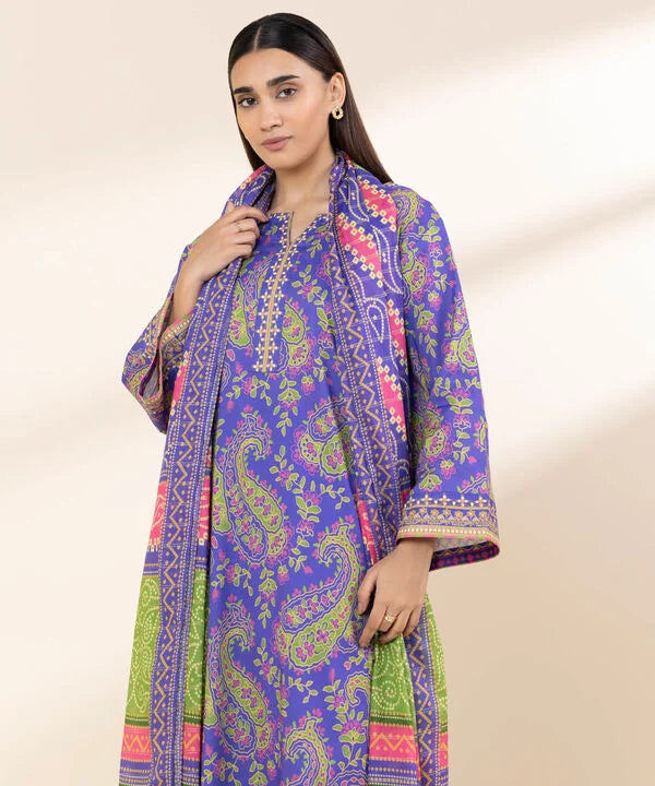 3 Piece - Printed Lawn Suit