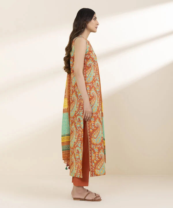 3 Piece - Printed Lawn Suit