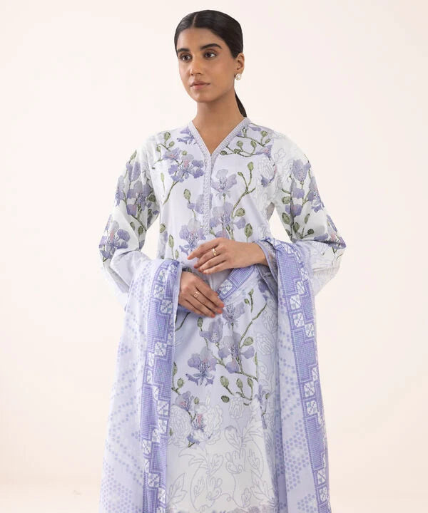 3 Piece - Embroidered Lawn Suit