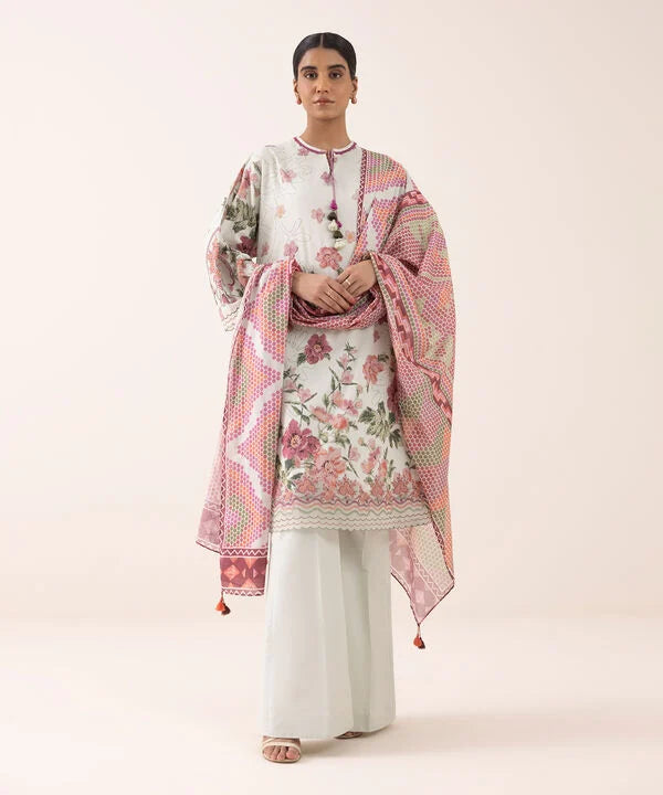 3 Piece - Embroidered Lawn Suit