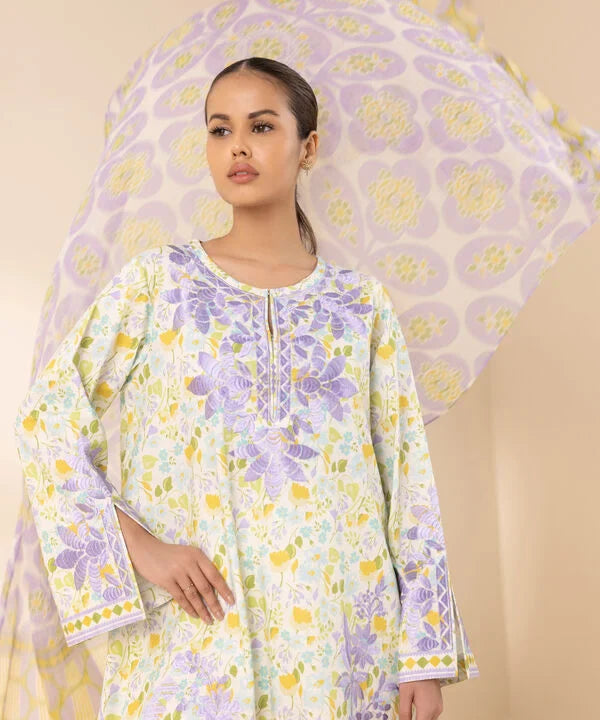 3 Piece - Embroidered Lawn Suit