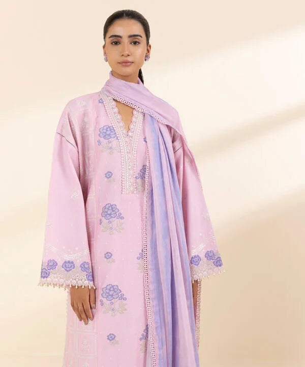 3 Piece - Embroidered Lawn Suit