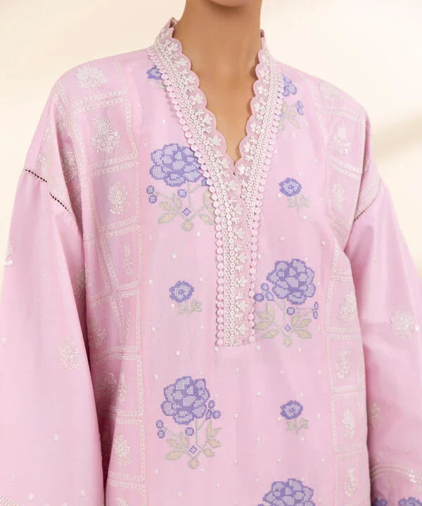 3 Piece - Embroidered Lawn Suit