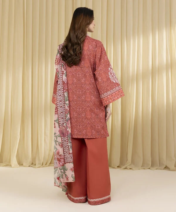 3 Piece - Embroidered Lawn Suit