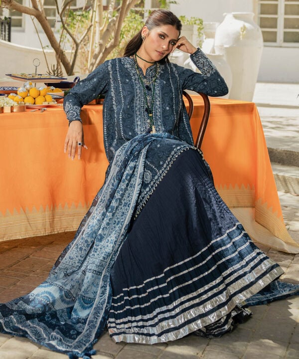 3 Piece - Embroidered Lawn Suit