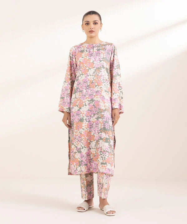 Printed Arabic Lawn Shirt