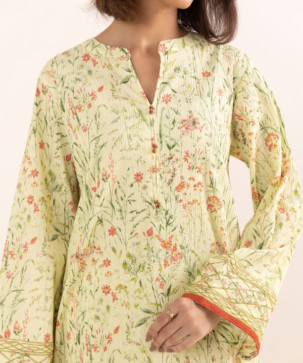 Printed Seersucker Shirt