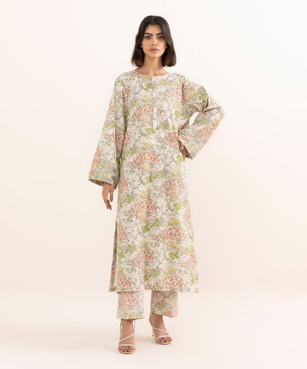 Printed Seersucker Shirt