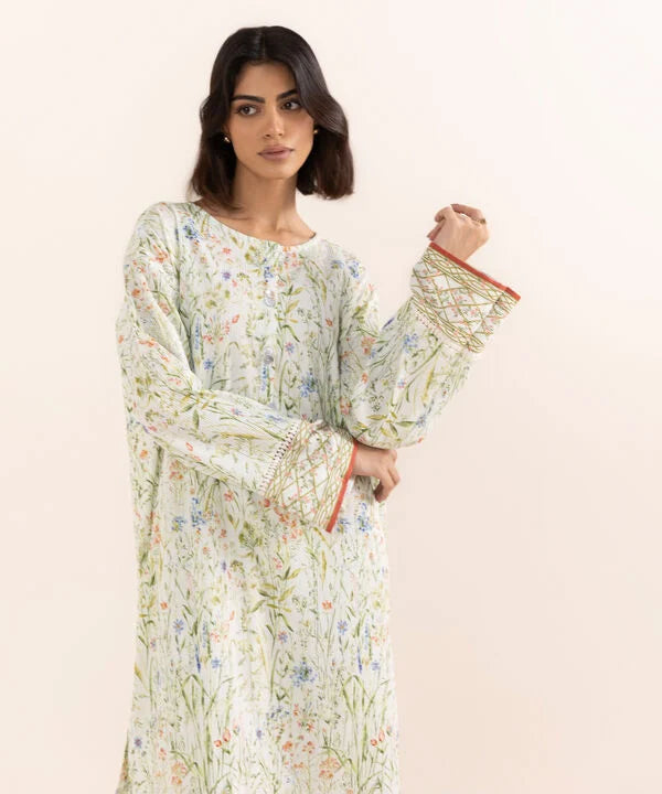 Printed Seersucker Shirt