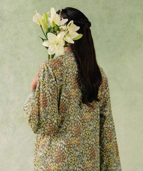 Printed Seersucker Shirt