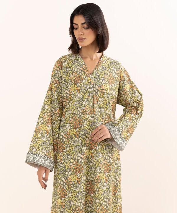 Printed Seersucker Shirt