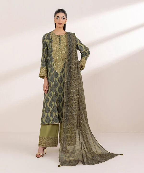 Embroidered Cotton Satin Shirt