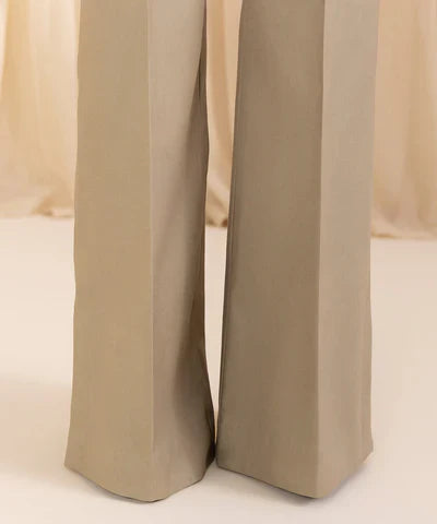 3 Piece - Embroidered Cotton Satin Suit