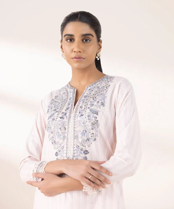 Embroidered Dobby Shirt