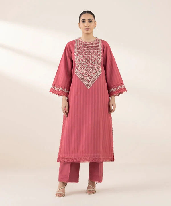 Embroidered Dobby Shirt