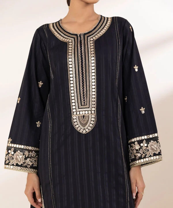 Embroidered Dobby Shirt