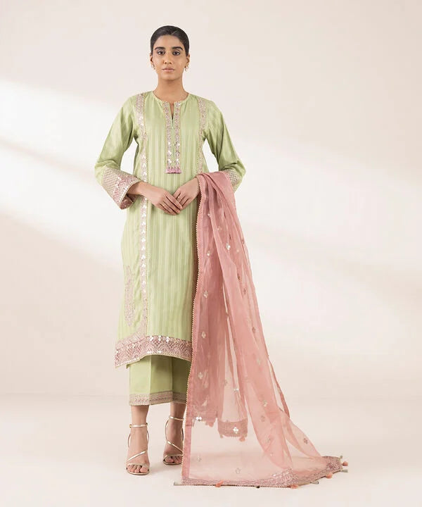 Embroidered Dobby Shirt